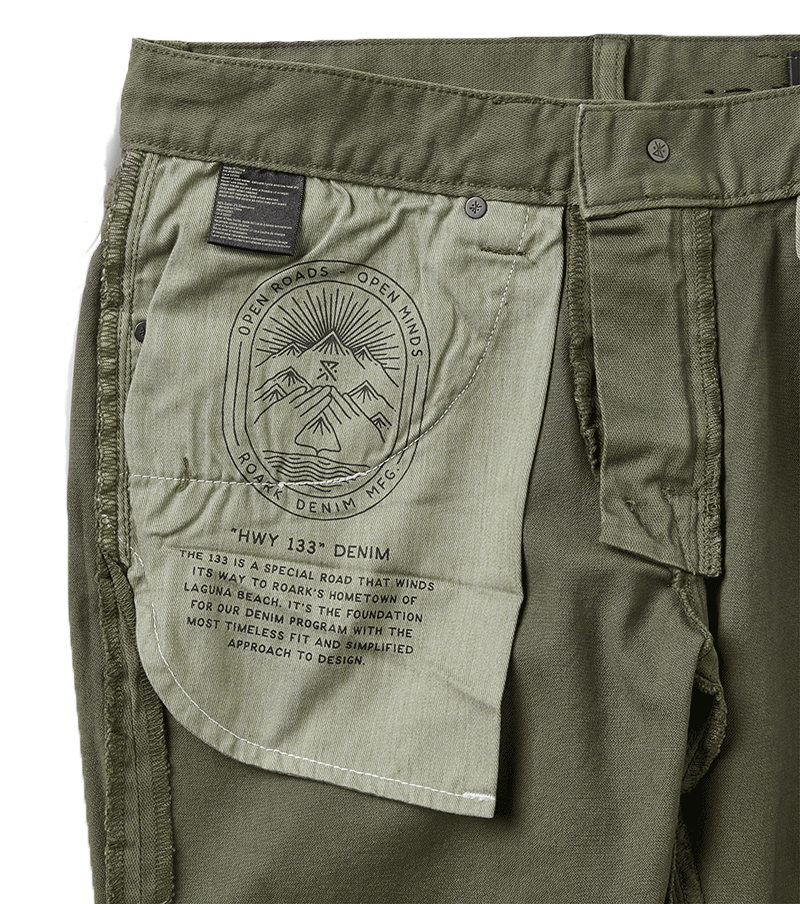 HWY 133 Slim Straight Broken Twill Jeans für Militär