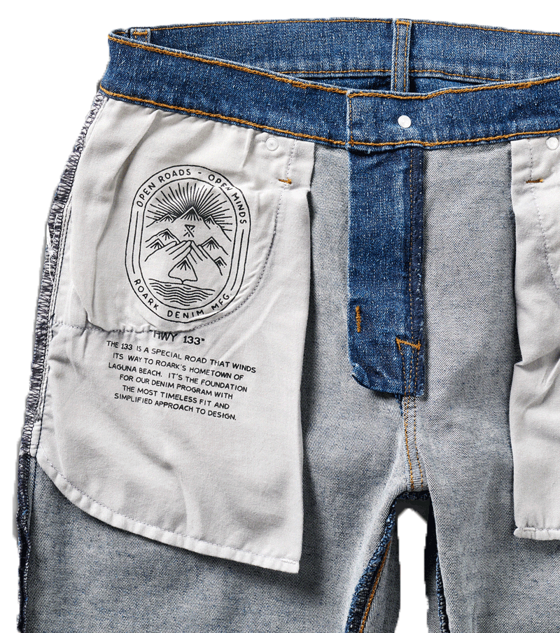 HWY 133 Slim Straight Denim Jeans - Medium Classic
