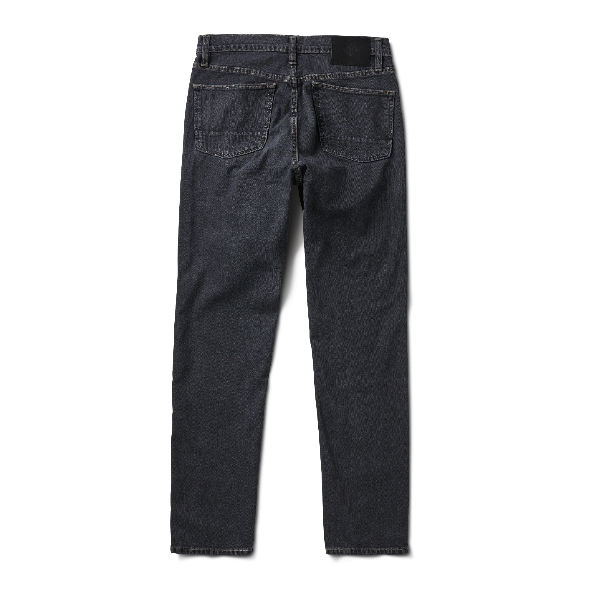 HWY 133 Slim Straight Denim Jeans - Verschlissenes Blaues Schwarz