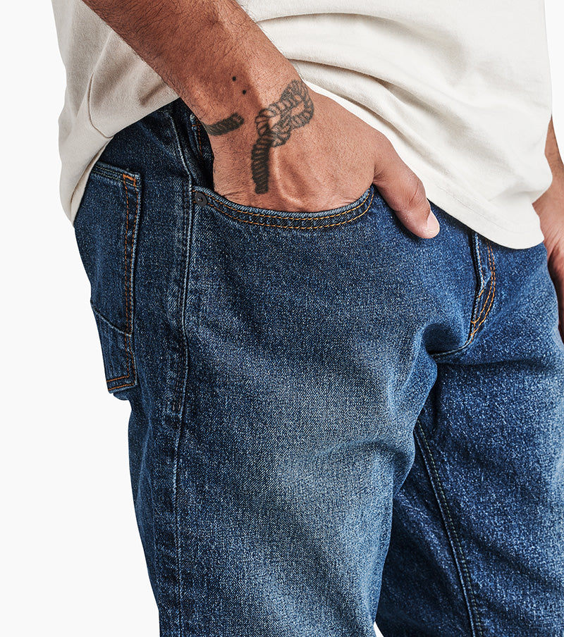 HWY 133 Slim Straight Denim Jeans - Medium Classic