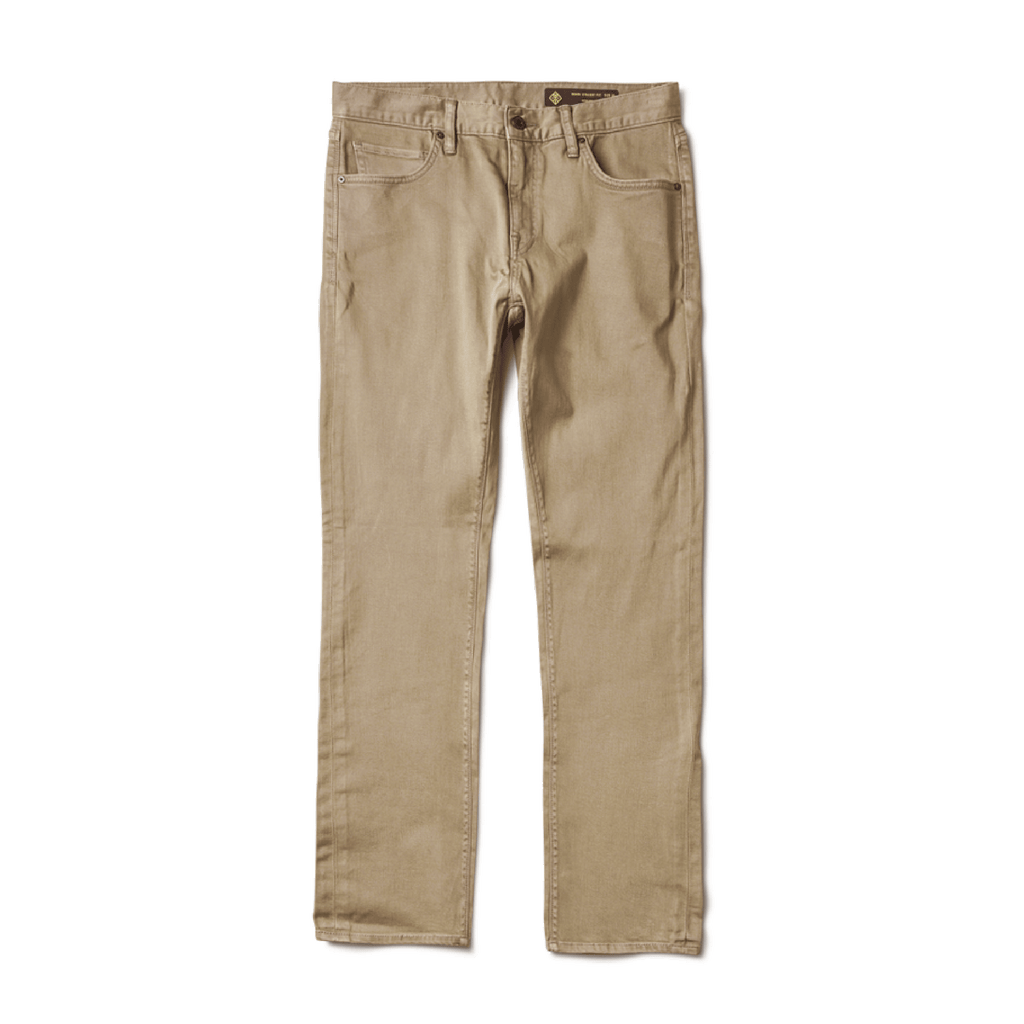 HWY 128 Straight Fit Broken Twill Jeans - Wüste Khaki