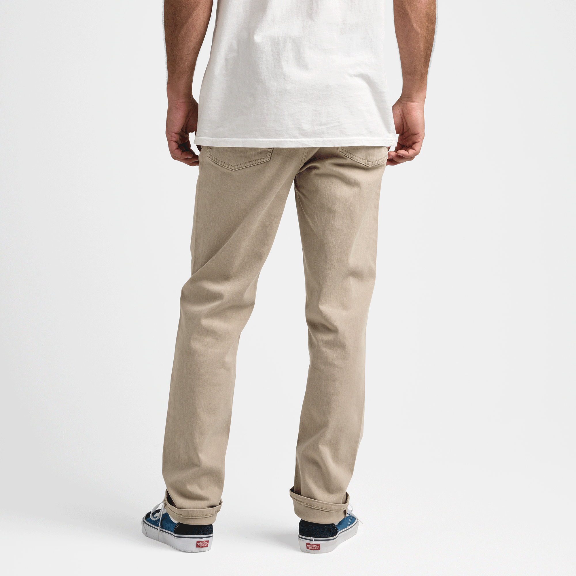 HWY 128 Straight Fit Broken Twill Jeans - Wüste Khaki
