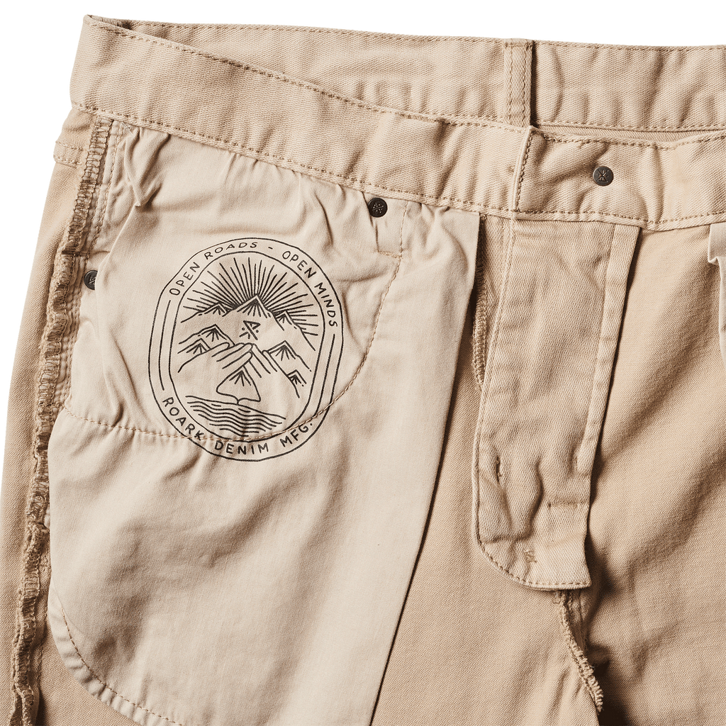 HWY 128 Straight Fit Broken Twill Jeans - Wüste Khaki