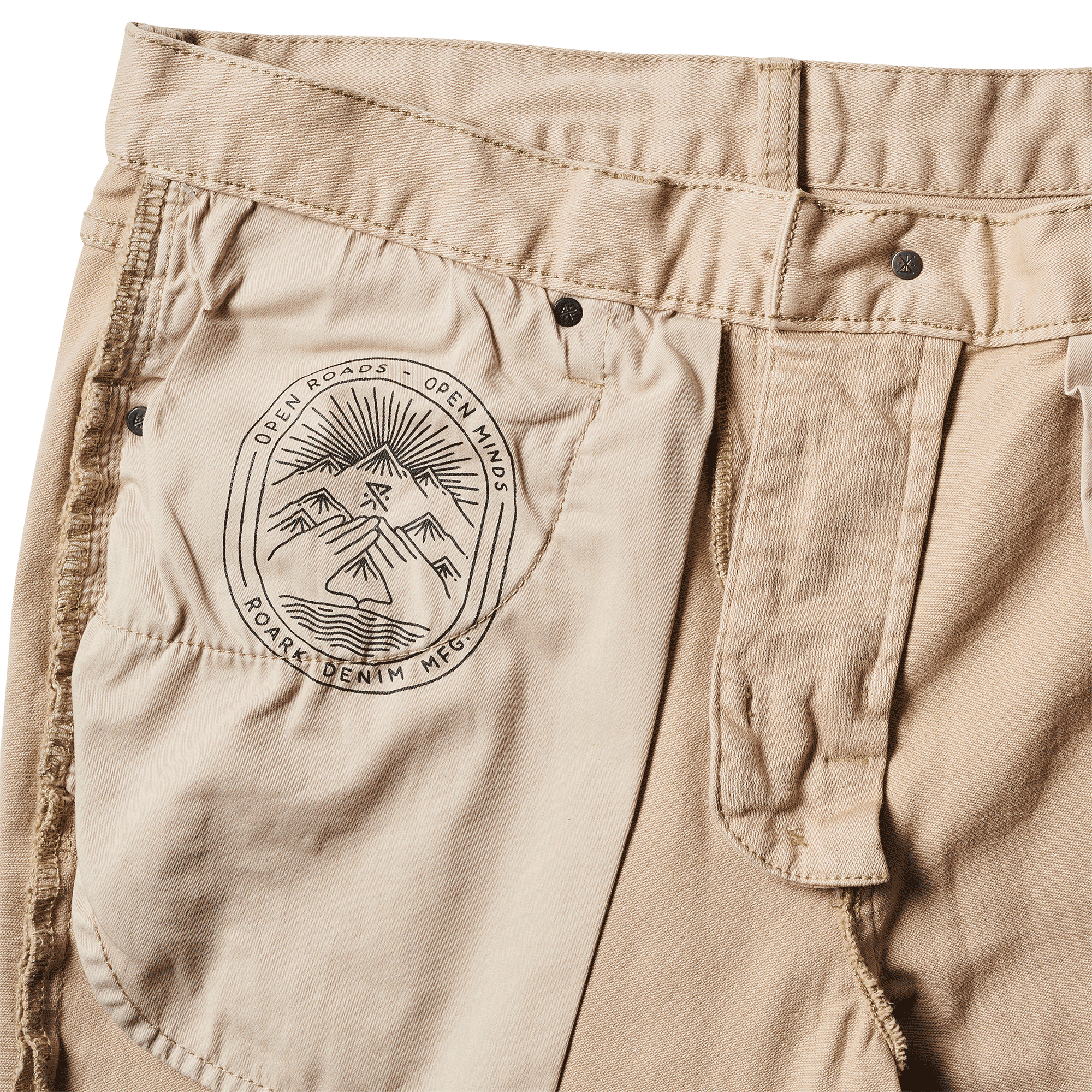 HWY 128 Straight Fit Broken Twill Jeans - Wüste Khaki