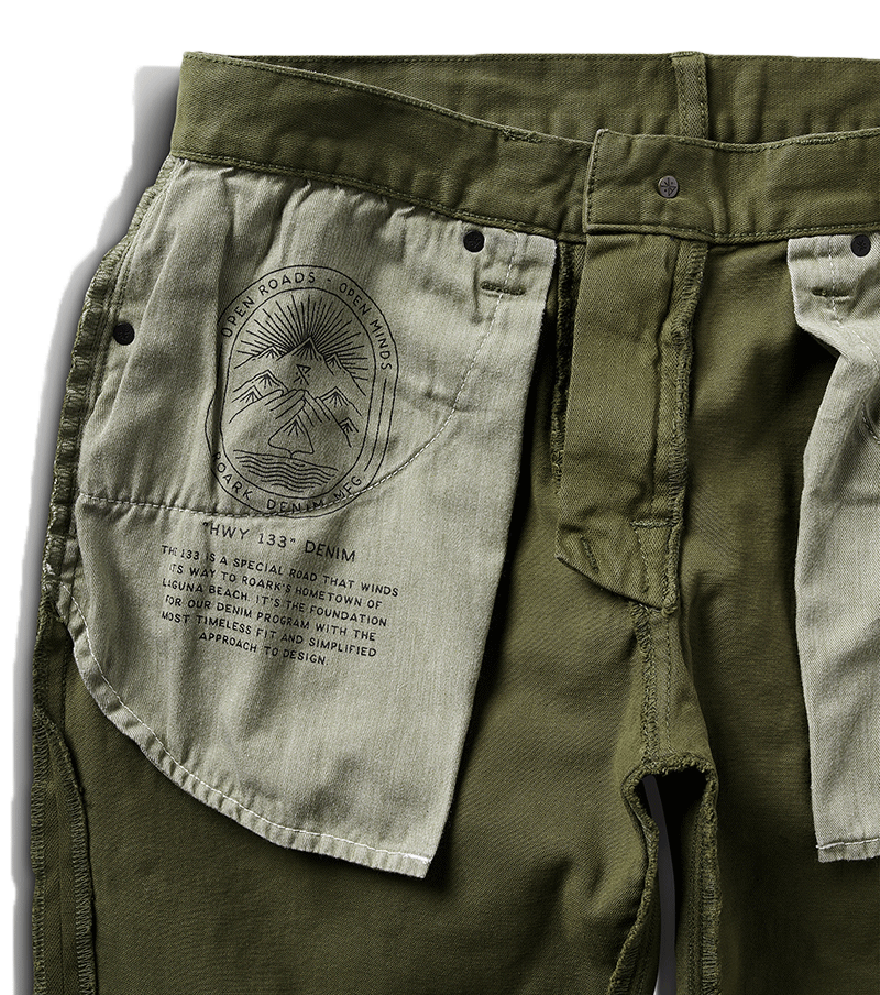 HWY 128 Straight Fit Broken Twill Jeans