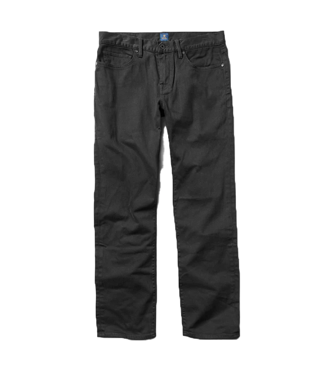 HWY 128 5-Taschen gebrochen Twill Denim - Schwarz