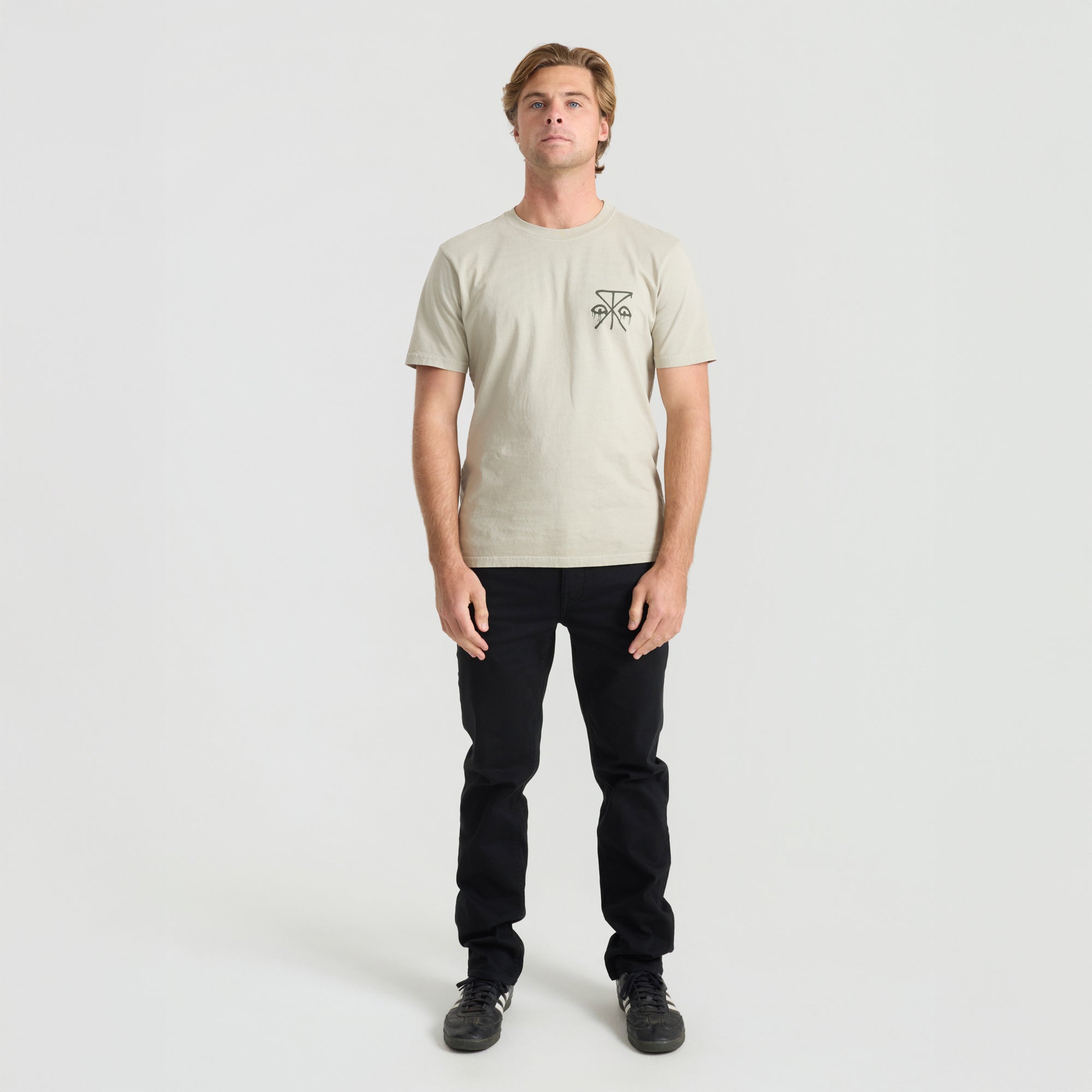 HWY 128 5-Taschen gebrochen Twill Denim - Schwarz