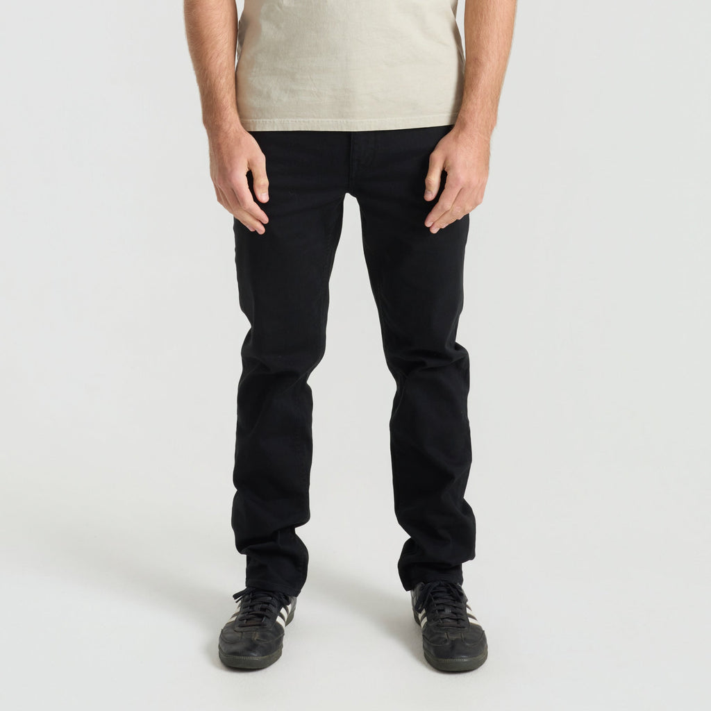 HWY 128 5-Taschen gebrochen Twill Denim - Schwarz