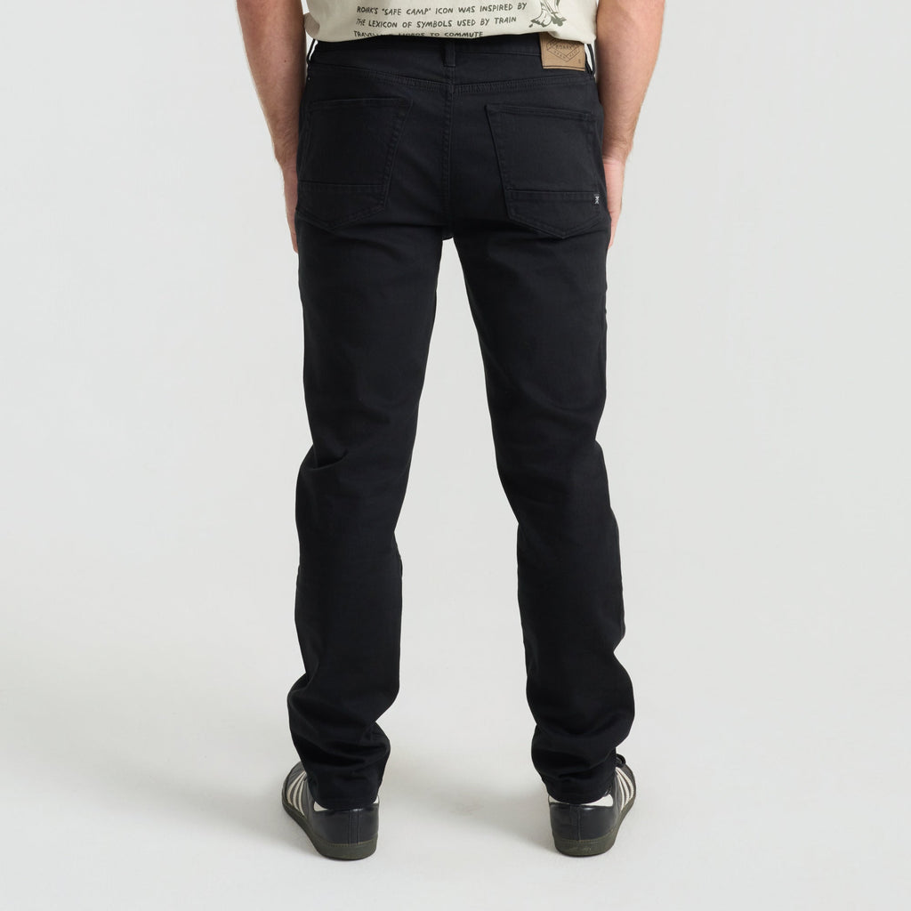 HWY 128 5-Taschen gebrochen Twill Denim - Schwarz