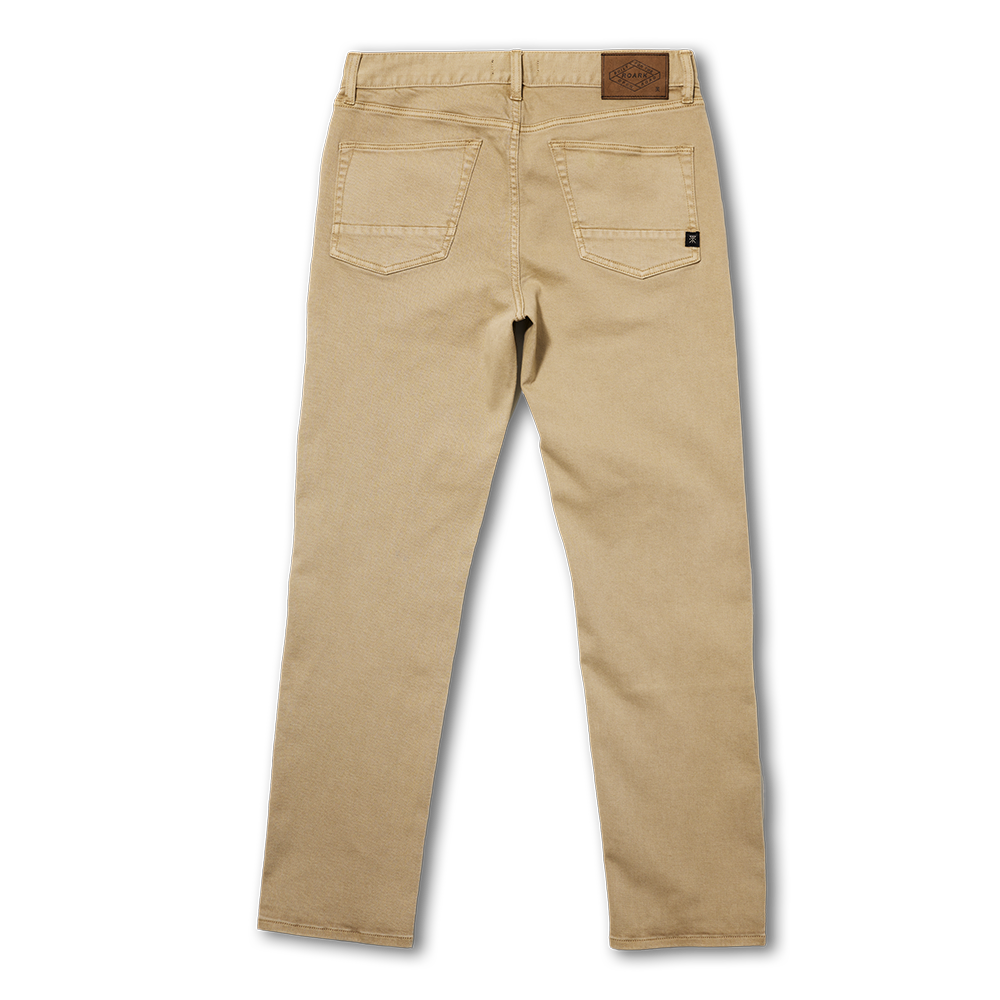 HWY 128 5-Taschen gebrochen Twill Denim - Wüste Khaki