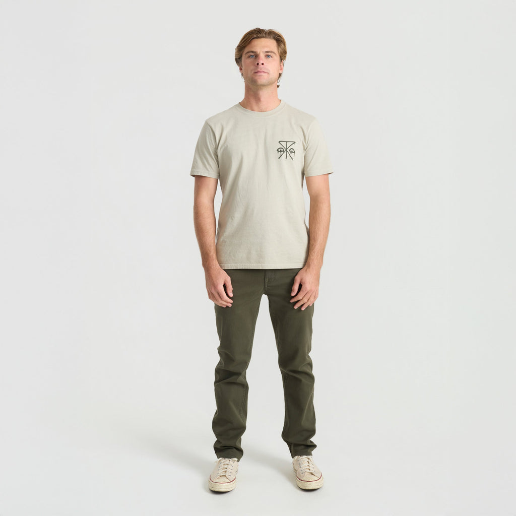 HWY 128 5-Taschen gebrochen Twill Denim - Militär
