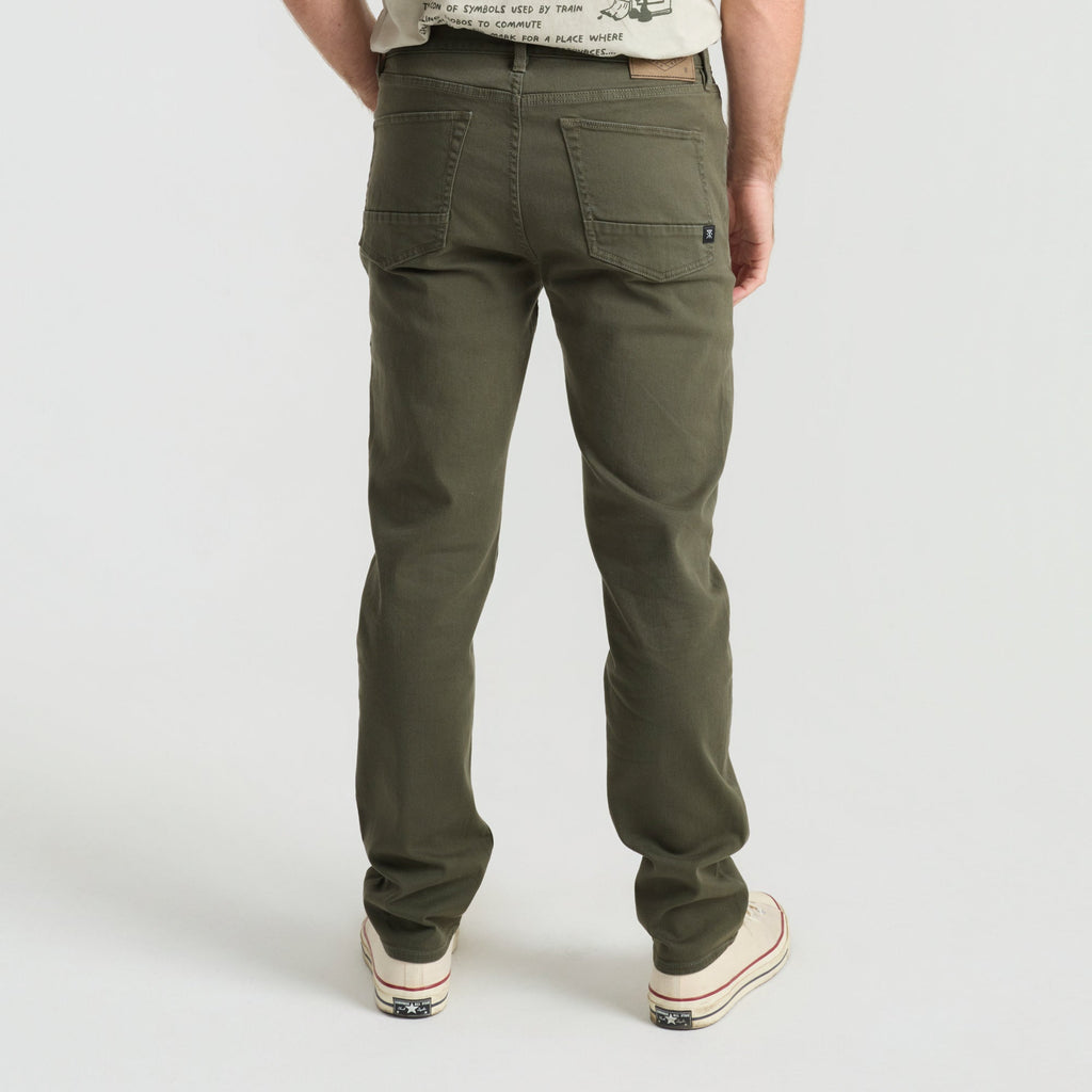 HWY 128 5-Taschen gebrochen Twill Denim - Militär