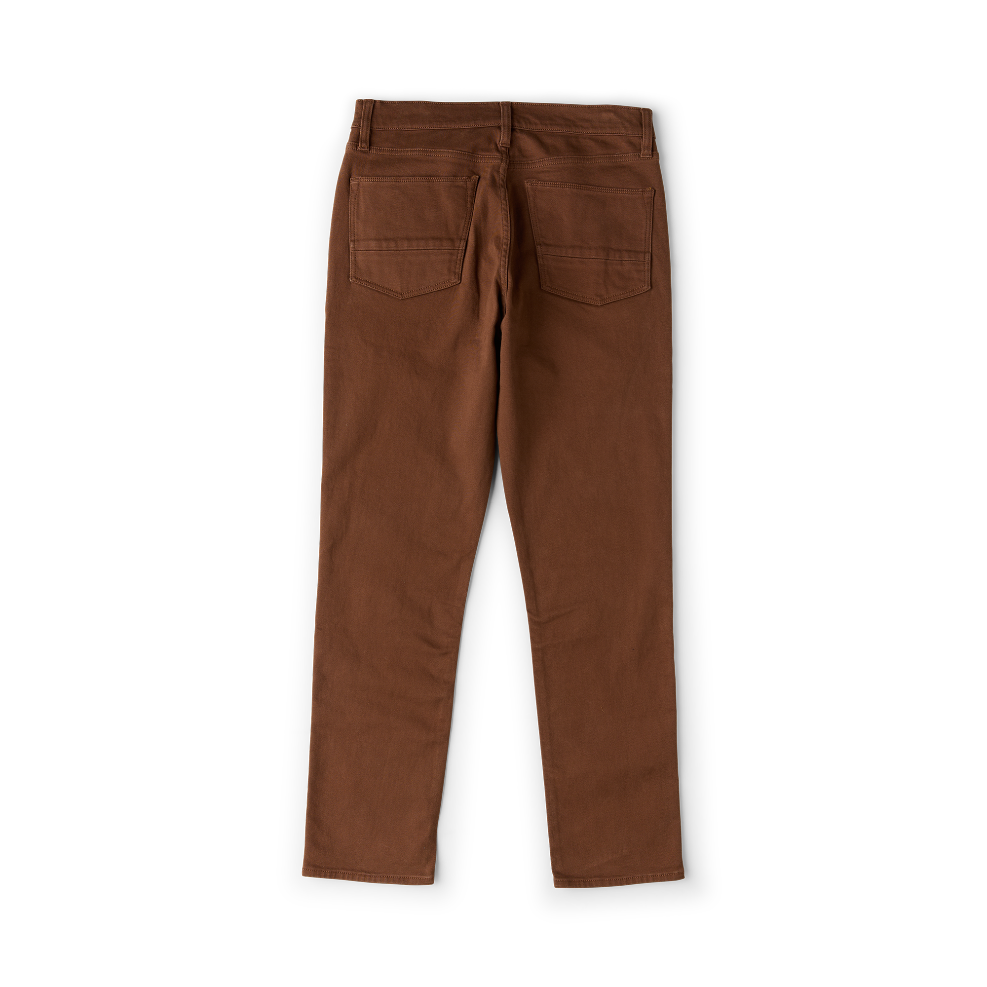 HWY 128 5-Taschen gebrochen Twill Denim – Rust Braun
