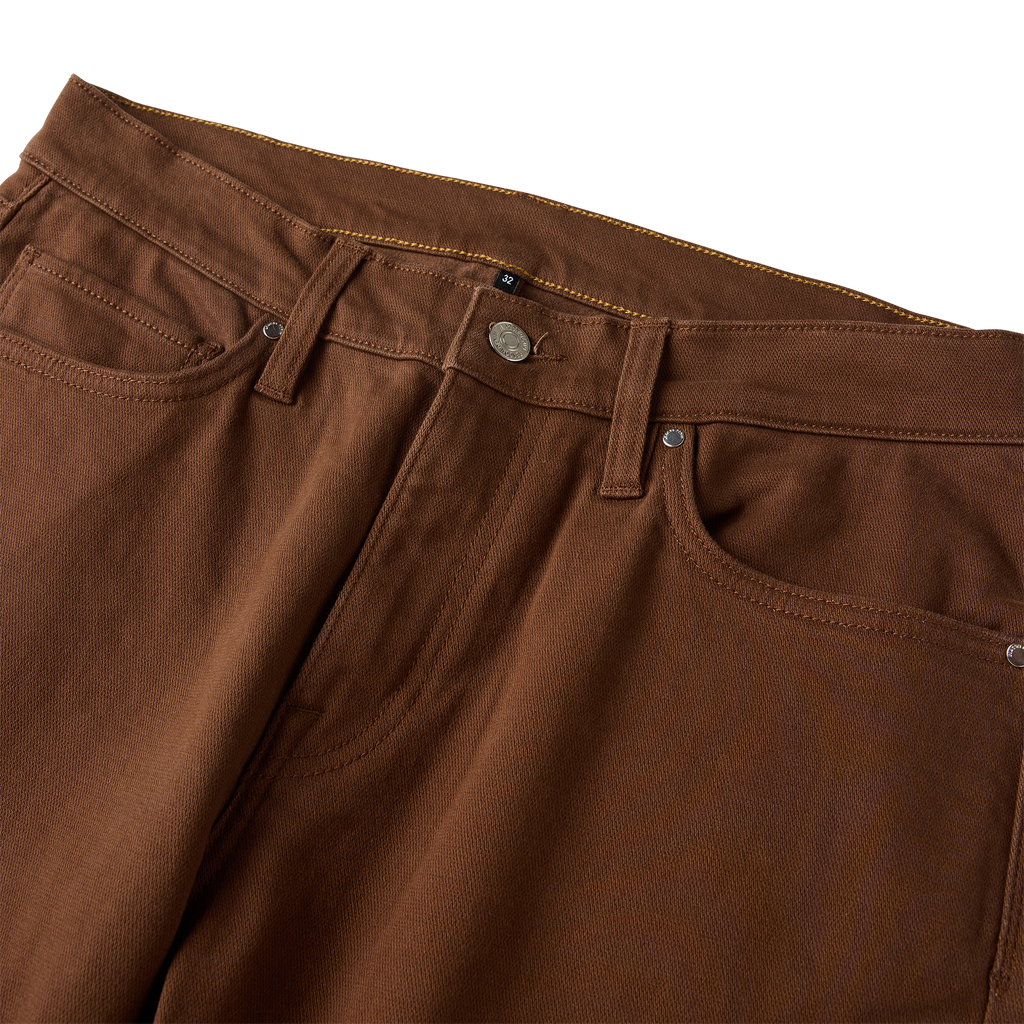 HWY 128 5-Taschen gebrochen Twill Denim – Rust Braun