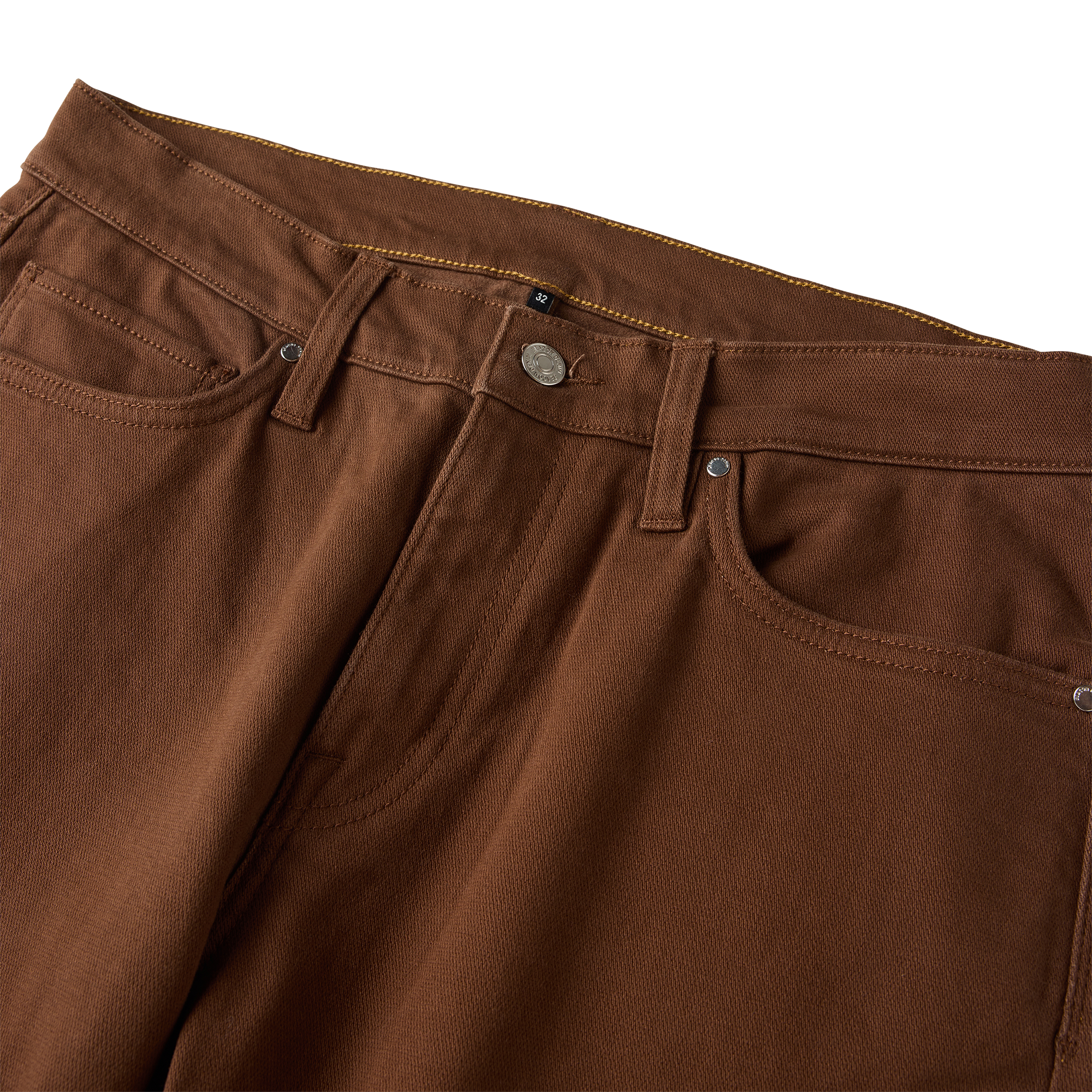 HWY 128 5-Taschen gebrochen Twill Denim – Rust Braun