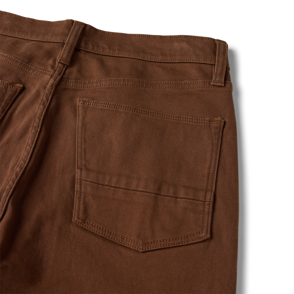 HWY 128 5-Taschen gebrochen Twill Denim – Rust Braun