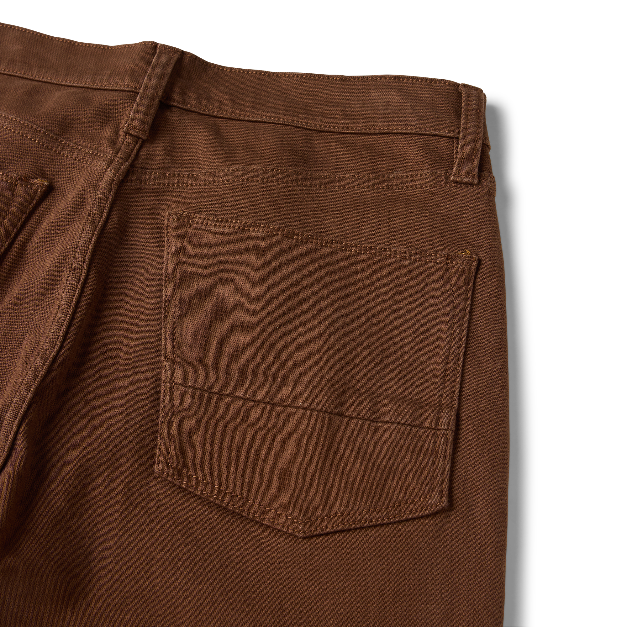 HWY 128 5-Taschen gebrochen Twill Denim – Rust Braun