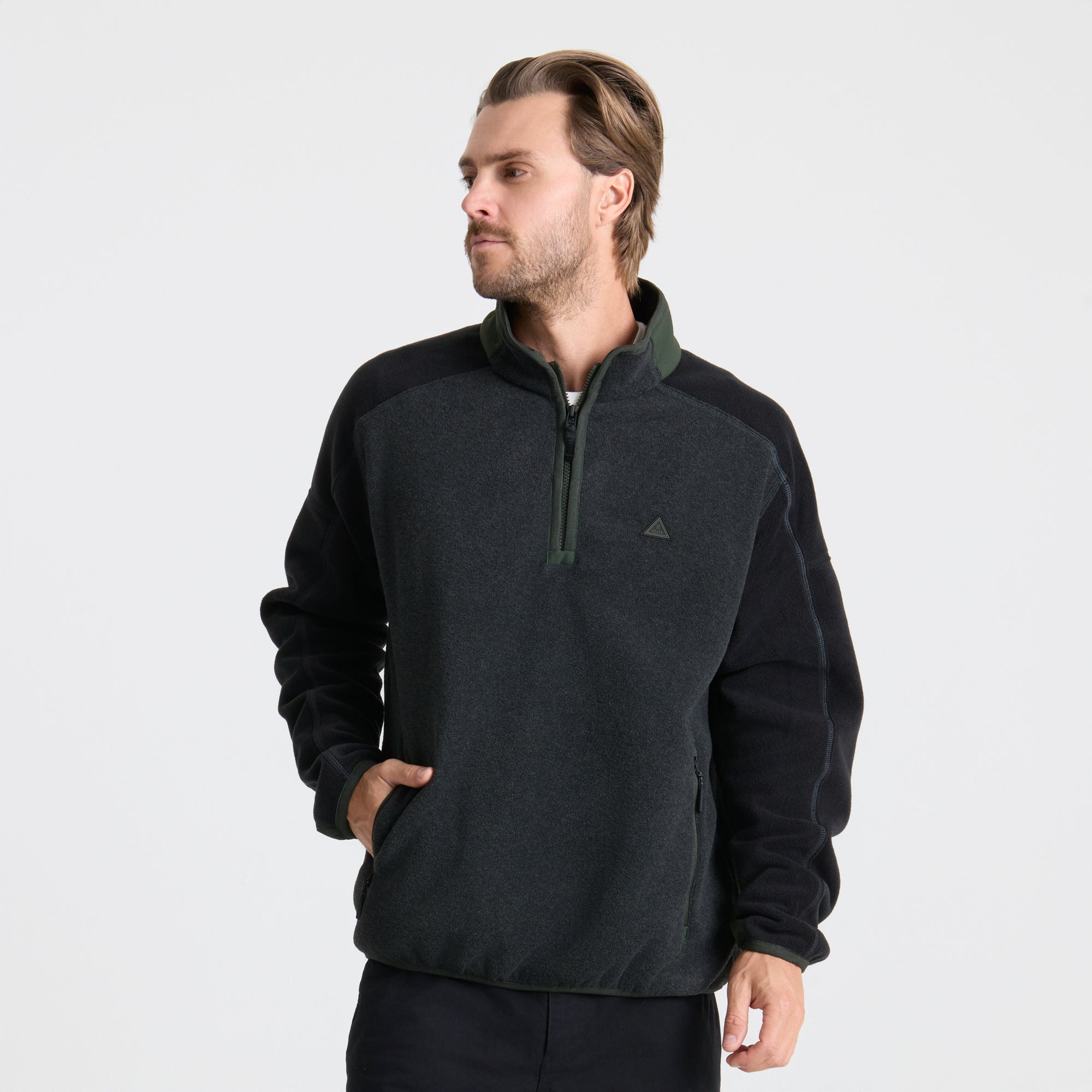 Campover Fleece Mock Half-zip - Onyx