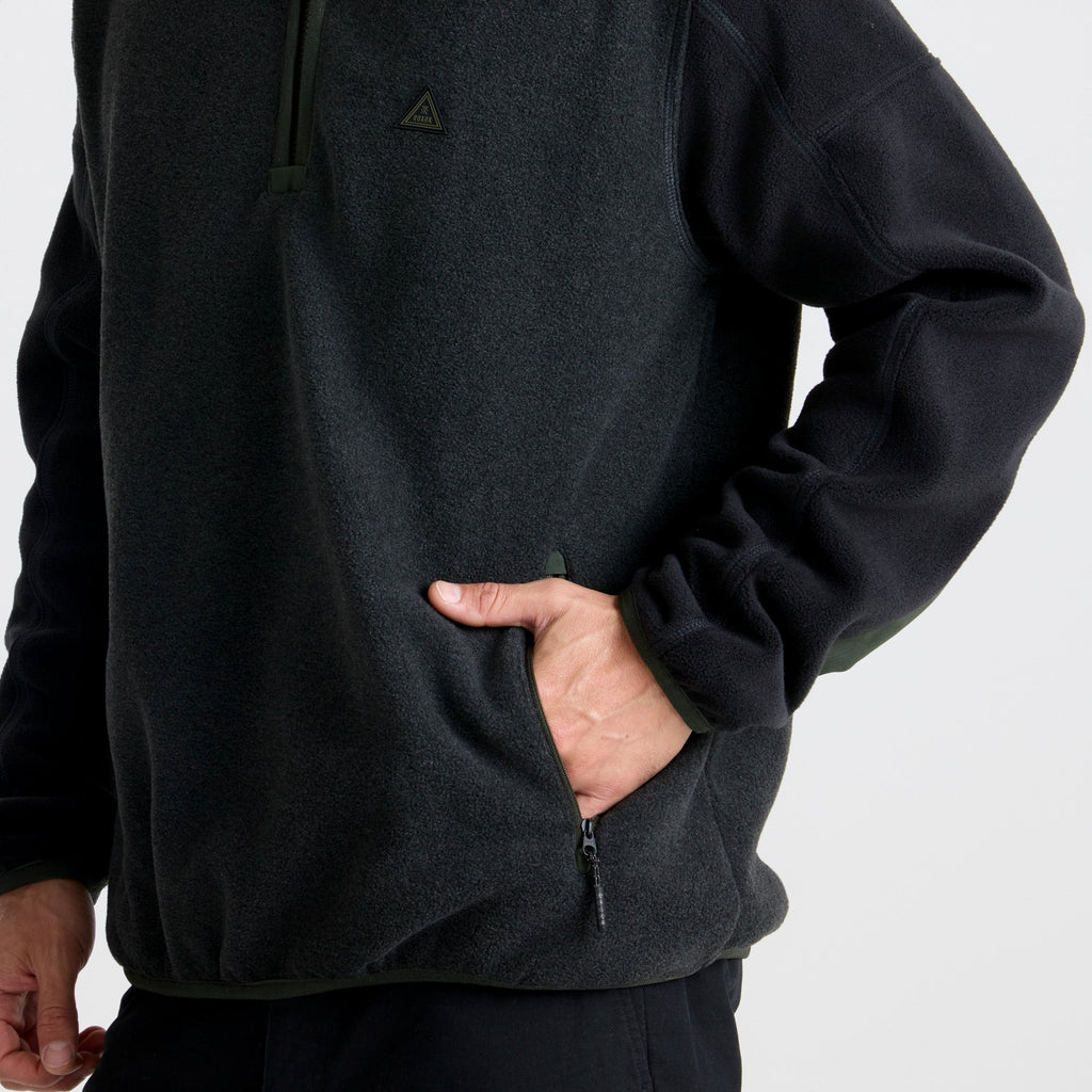 Campover Fleece Mock Half-zip - Onyx