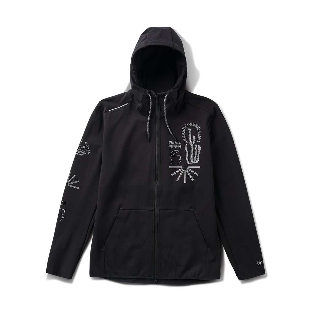 El Morro Zip Fleece 2.0 Kapuzenpullover - Schwarz