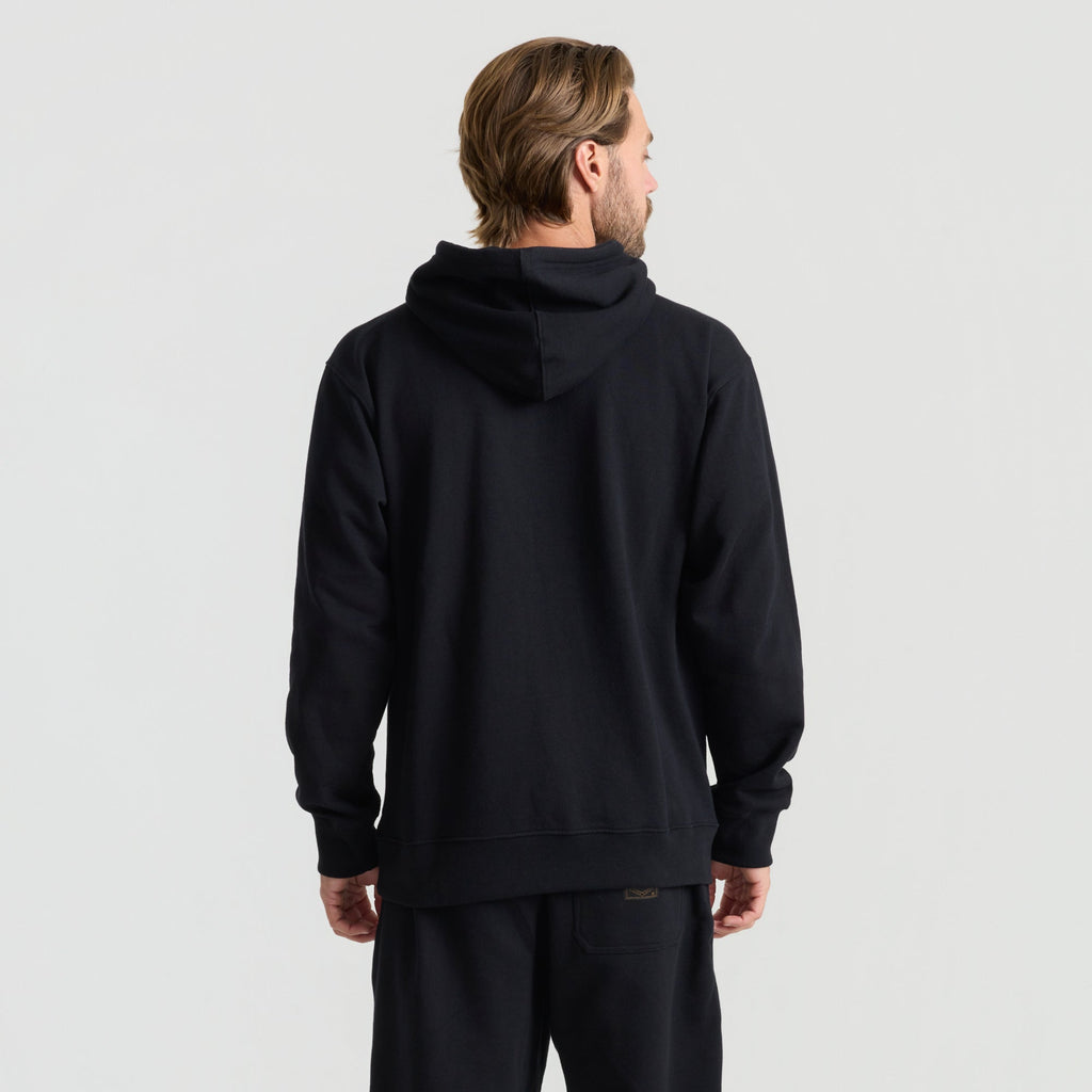 Bolo Fleece Kapuzenpullover — Schwarz