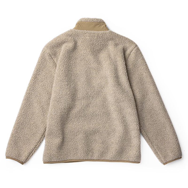 Campover Fleece Zip Jacke — Khaki
