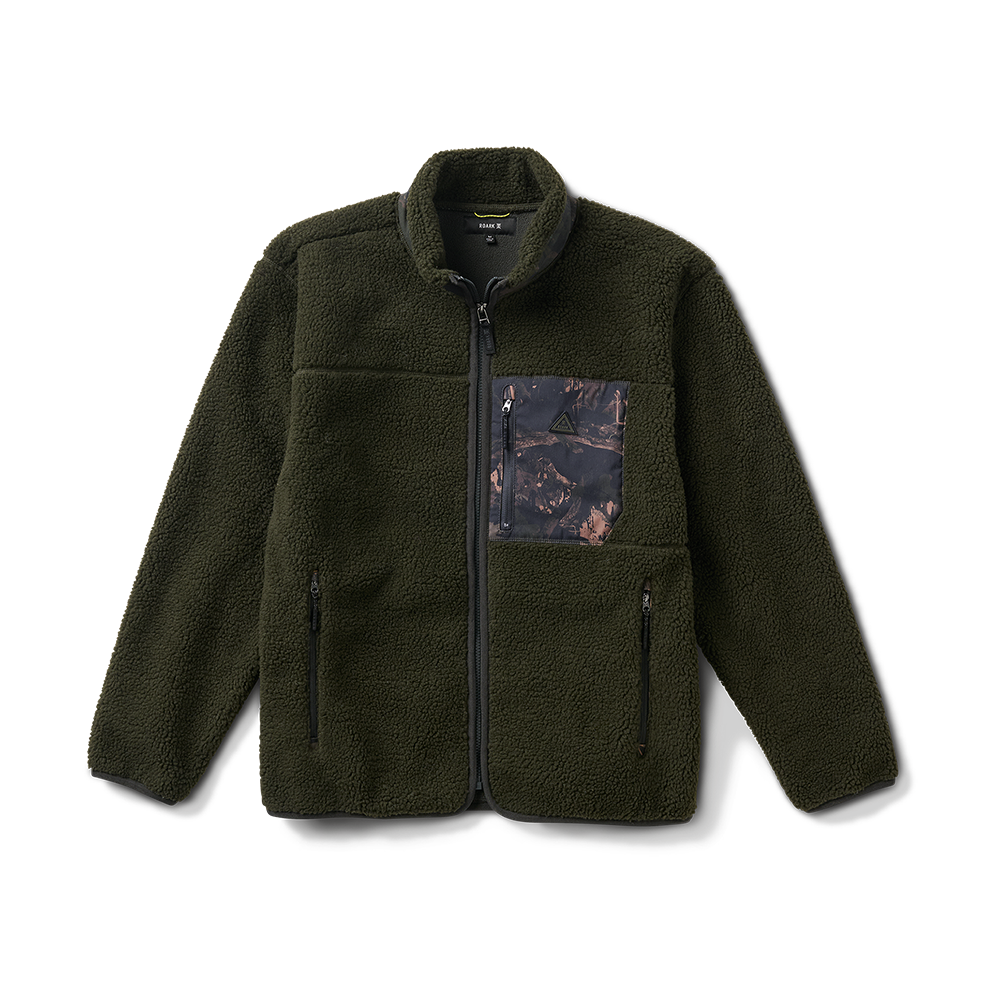 Campover Fleece Zip Jacke - Dark Military (Deutsche Ausgabe)