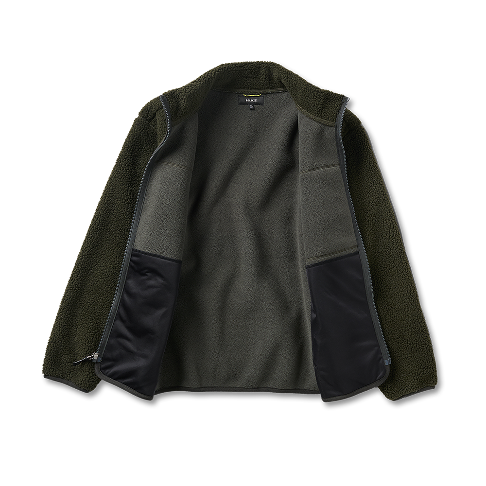 Campover Fleece Zip Jacke - Dark Military (Deutsche Ausgabe)