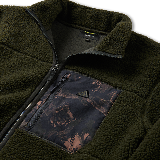 Campover Fleece Zip Jacke - Dark Military (Deutsche Ausgabe)