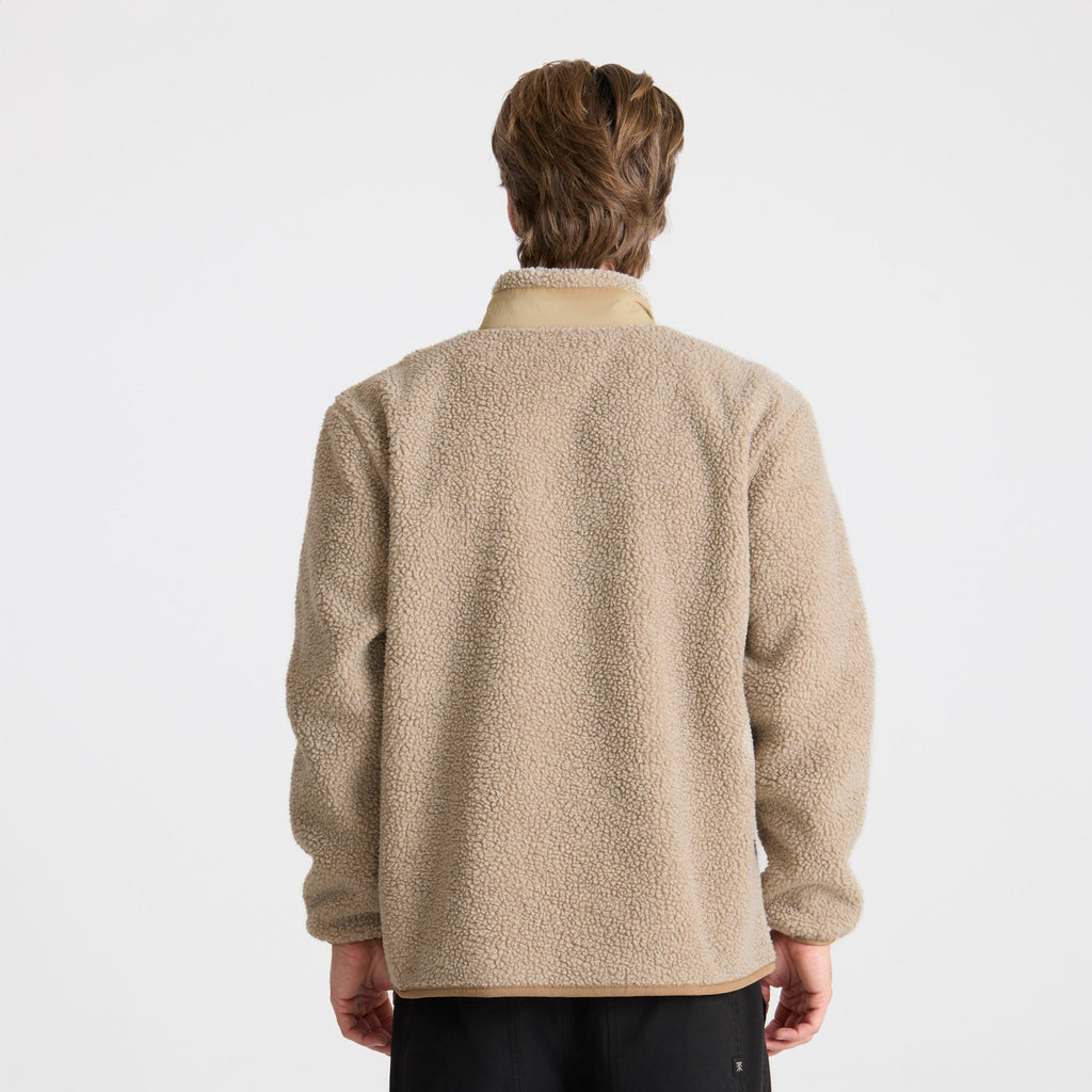 Campover Fleece Zip Jacke — Khaki