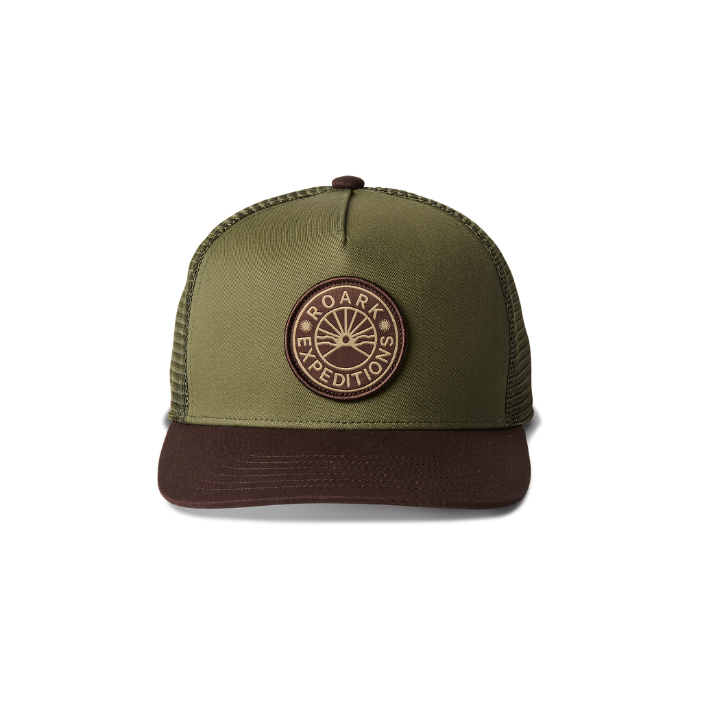 Station Trucker Snapback Hat - Dark Military