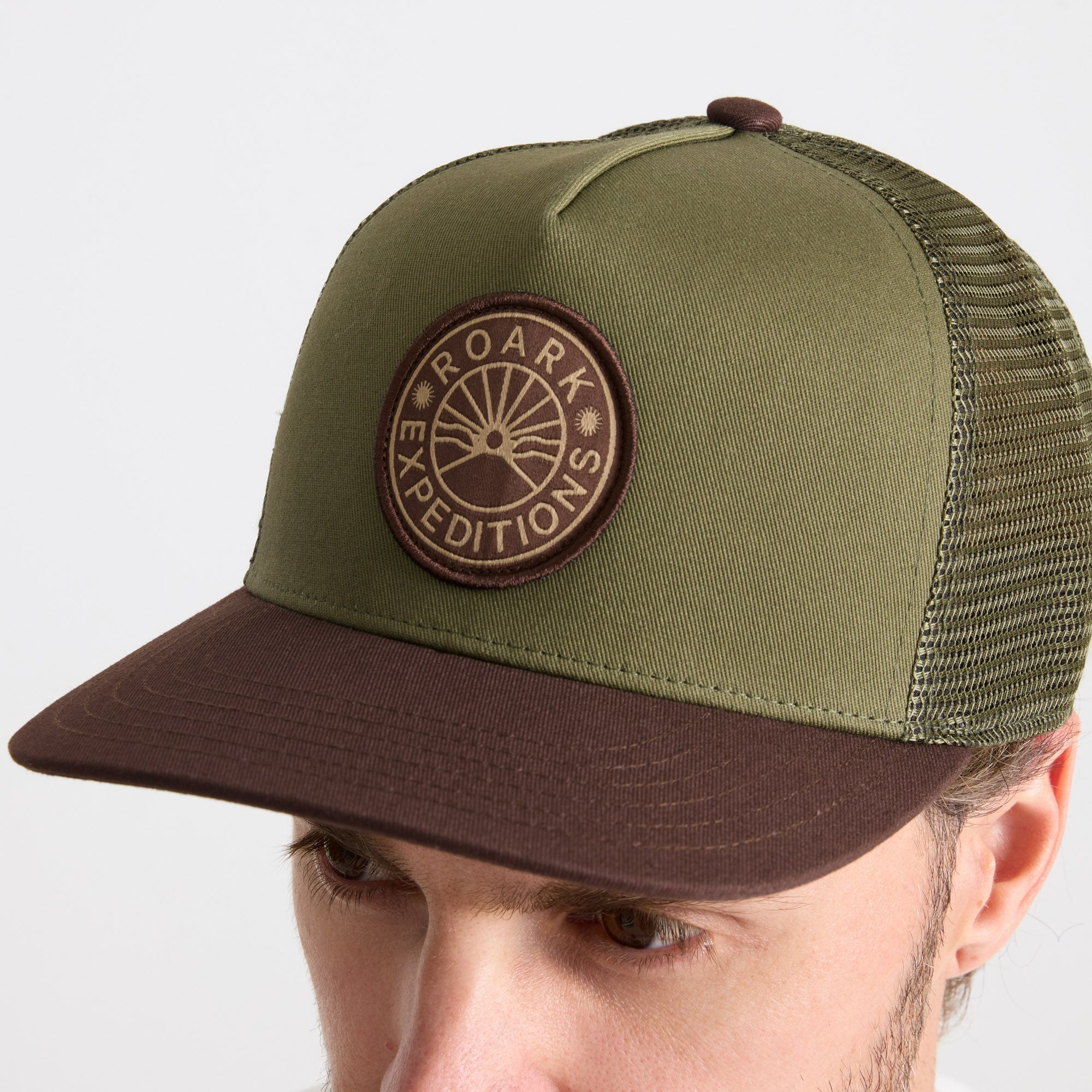 Station Trucker Snapback Hat - Dark Military
