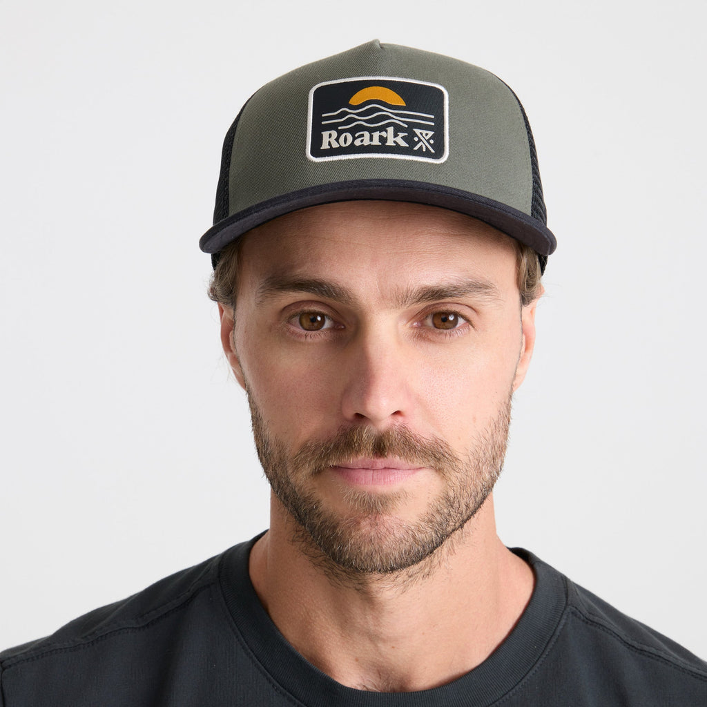 Station Trucker Snapback Hat - Militär