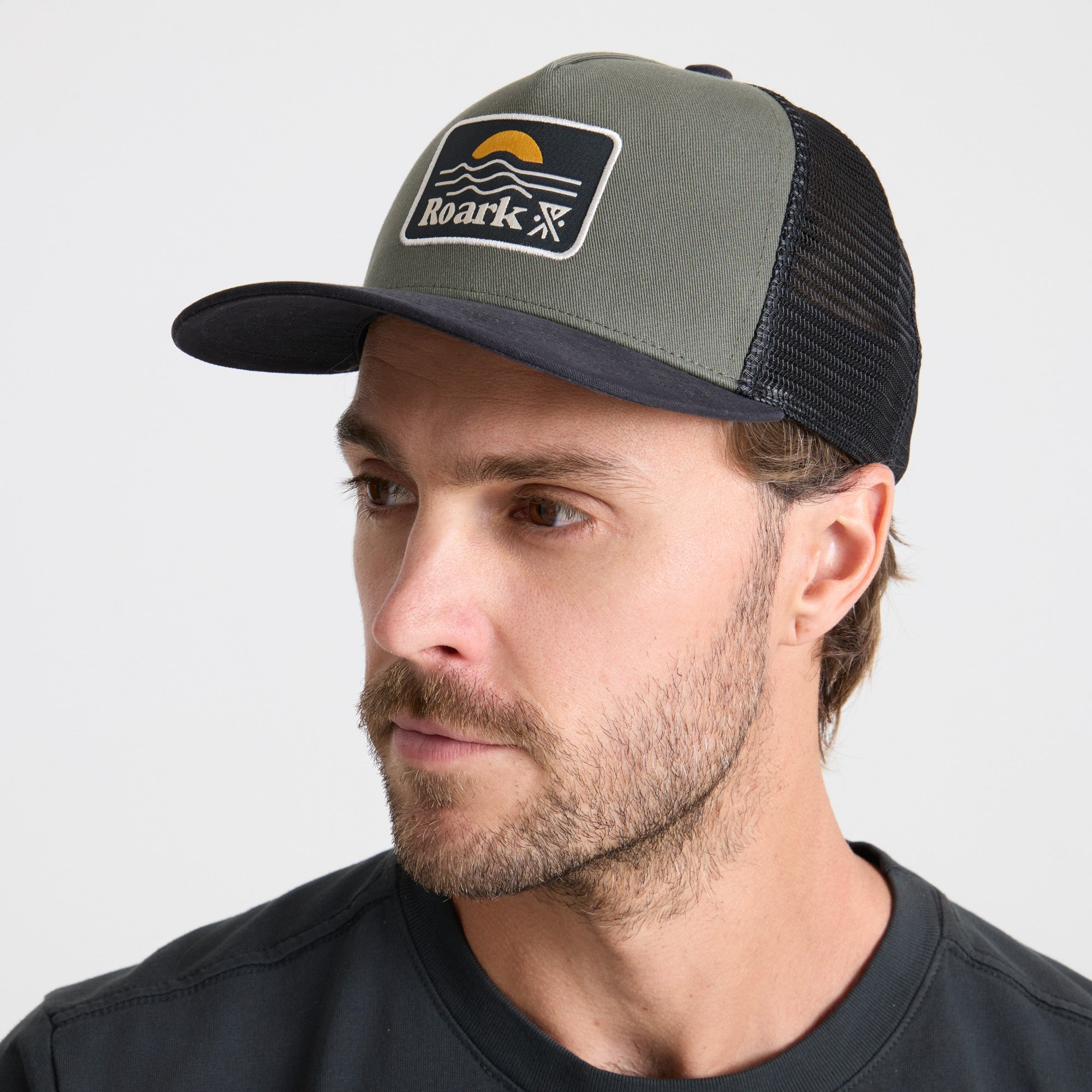 Station Trucker Snapback Hat - Militär