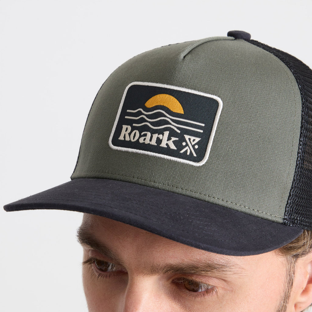 Station Trucker Snapback Hat - Militär