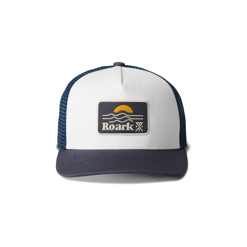 Station Trucker Snapback Hat - Weiß / Marine