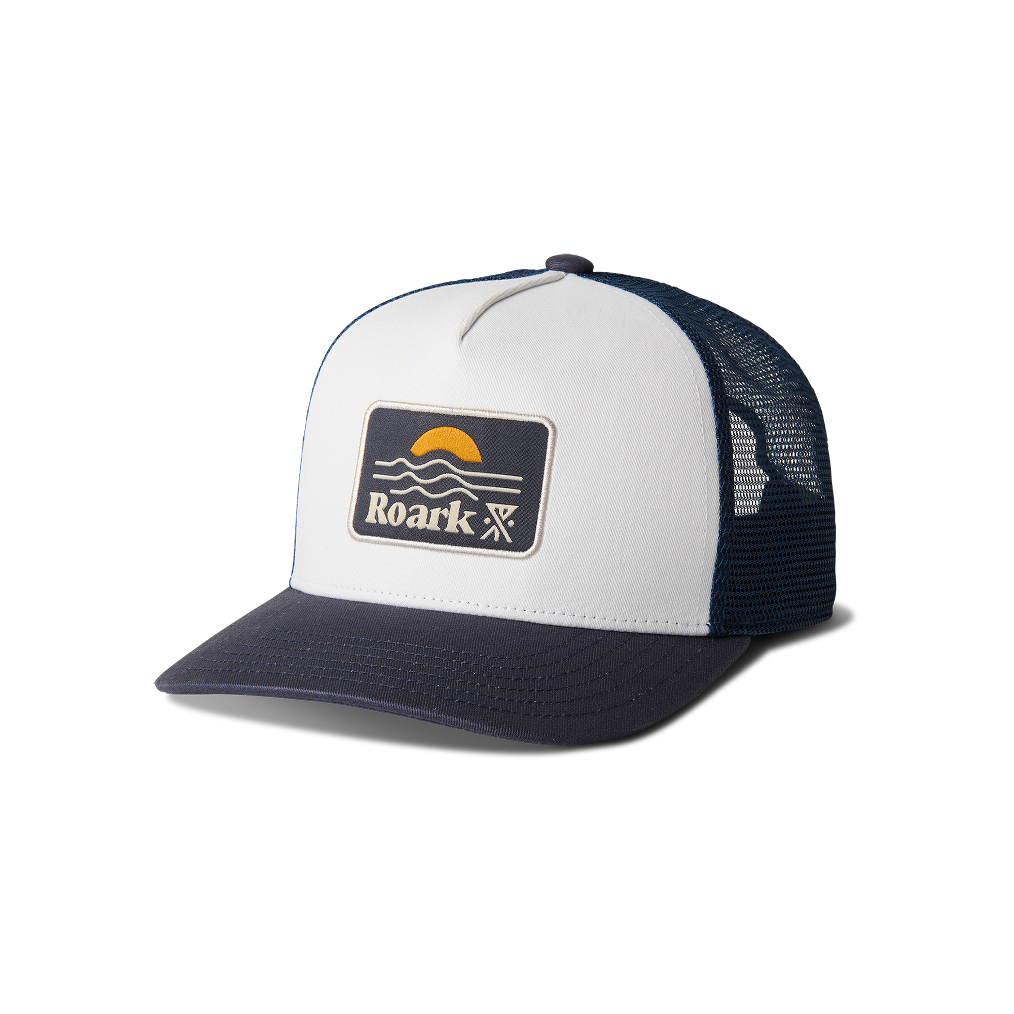 Station Trucker Snapback Hat - Weiß / Marine