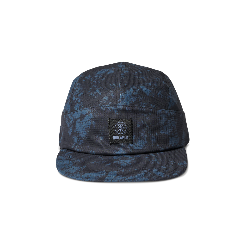 Run Bless Up Camper Strapback Hat - Marine Tie Die