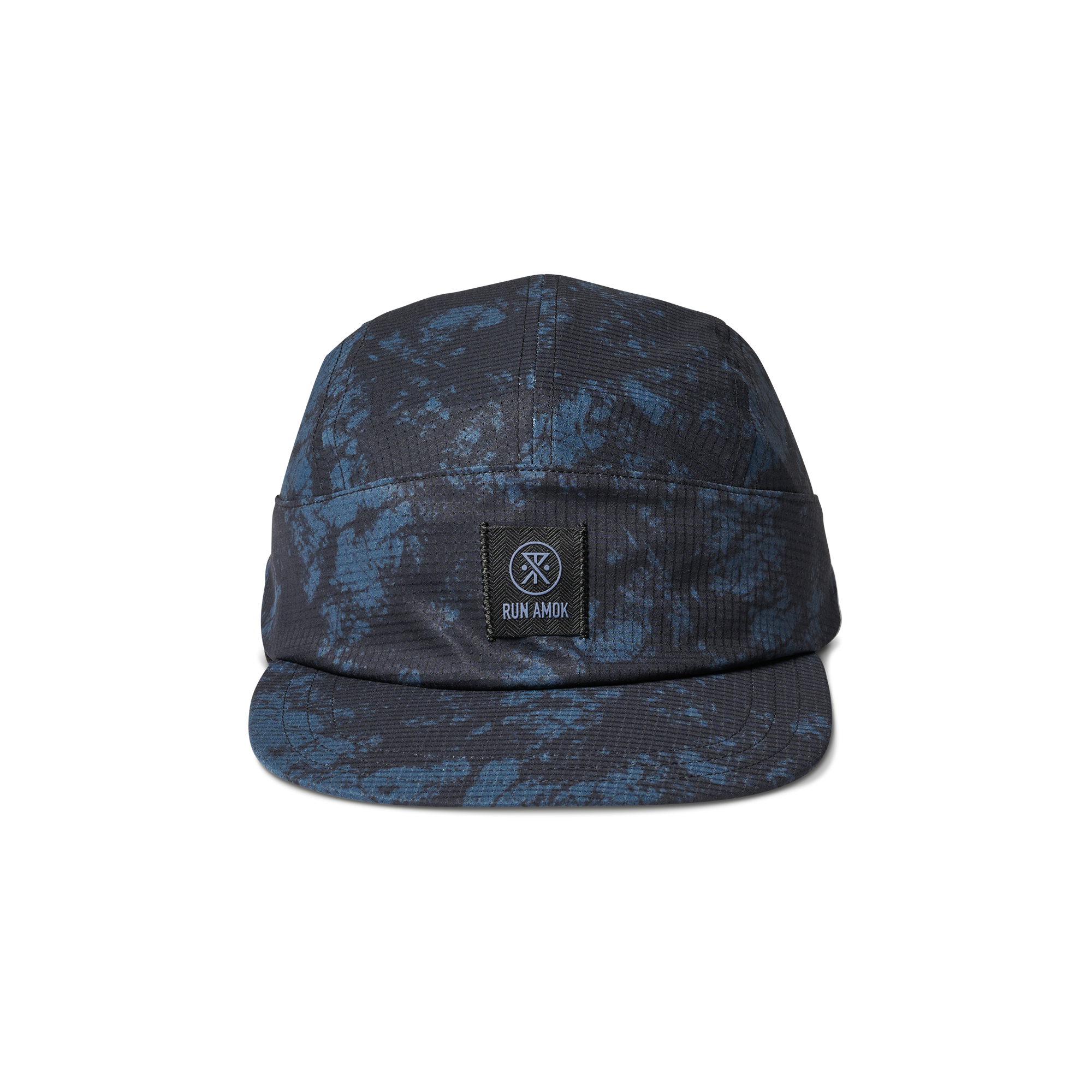 Run Bless Up Camper Strapback Hat - Marine Tie Die