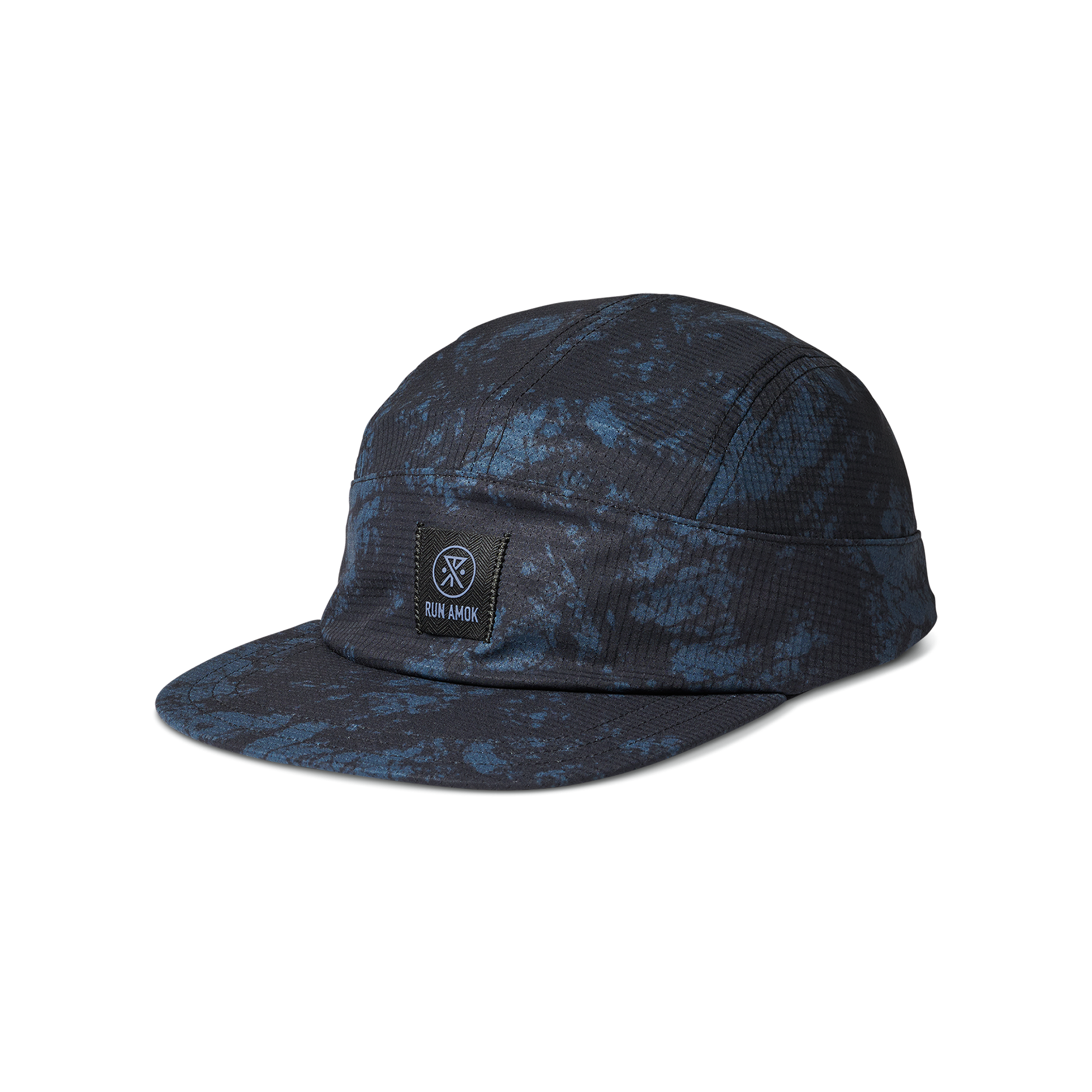 Run Bless Up Camper Strapback Hat - Marine Tie Die