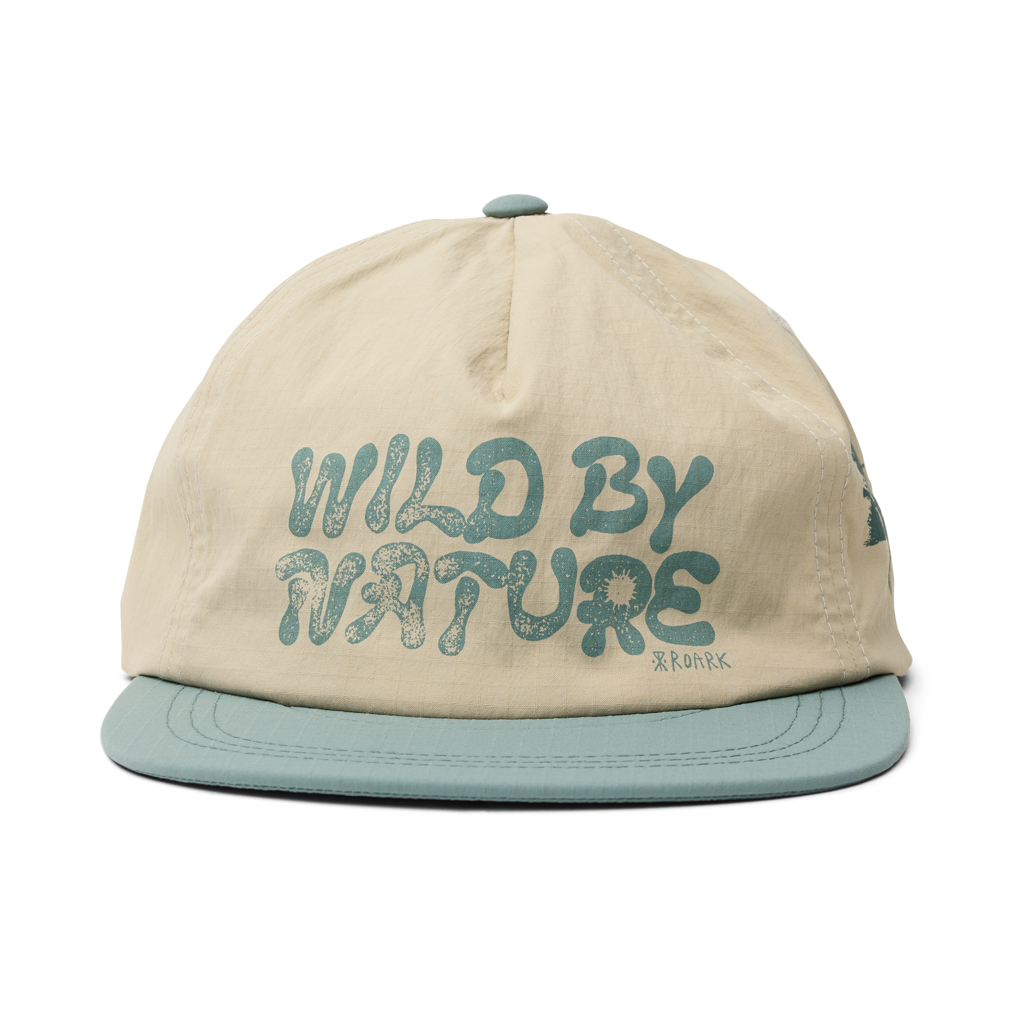 Mathis 5 Panel Strapback Hat - Haferflocken