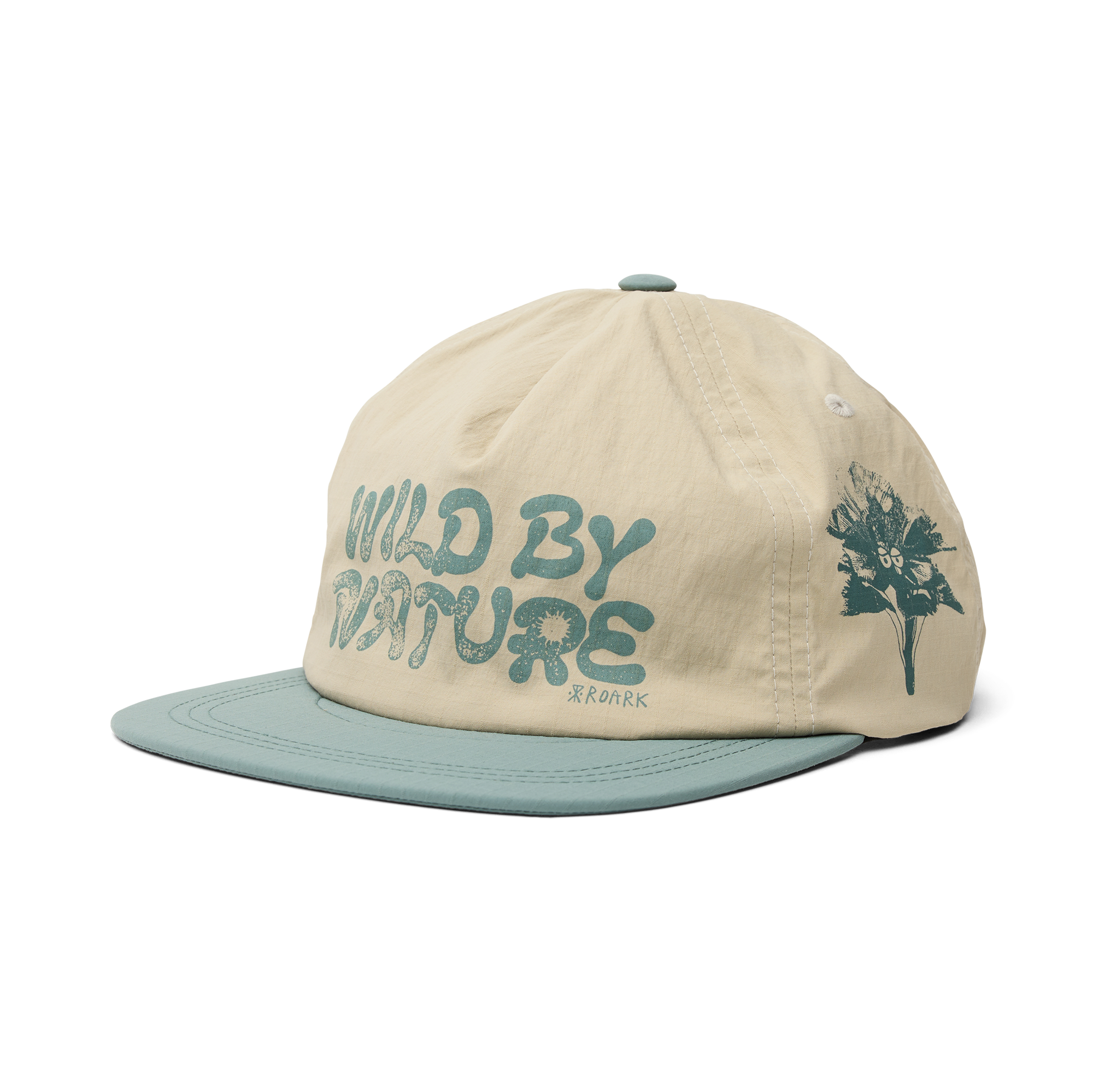 Mathis 5 Panel Strapback Hat - Haferflocken