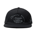 Mathis 5 Panel Strapback Hat - Chaos Schwarz