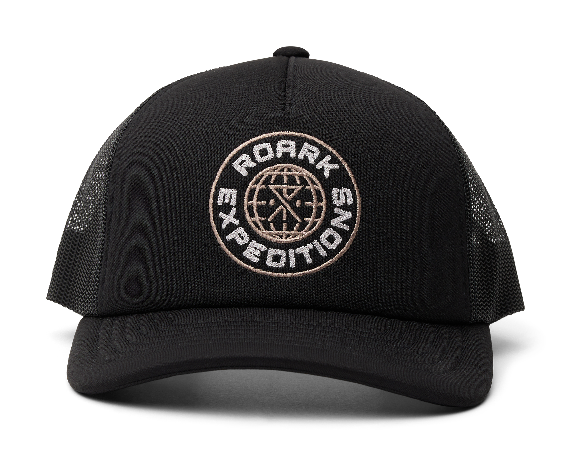 Foam Trucker Global Snapback Hat - Schwarz