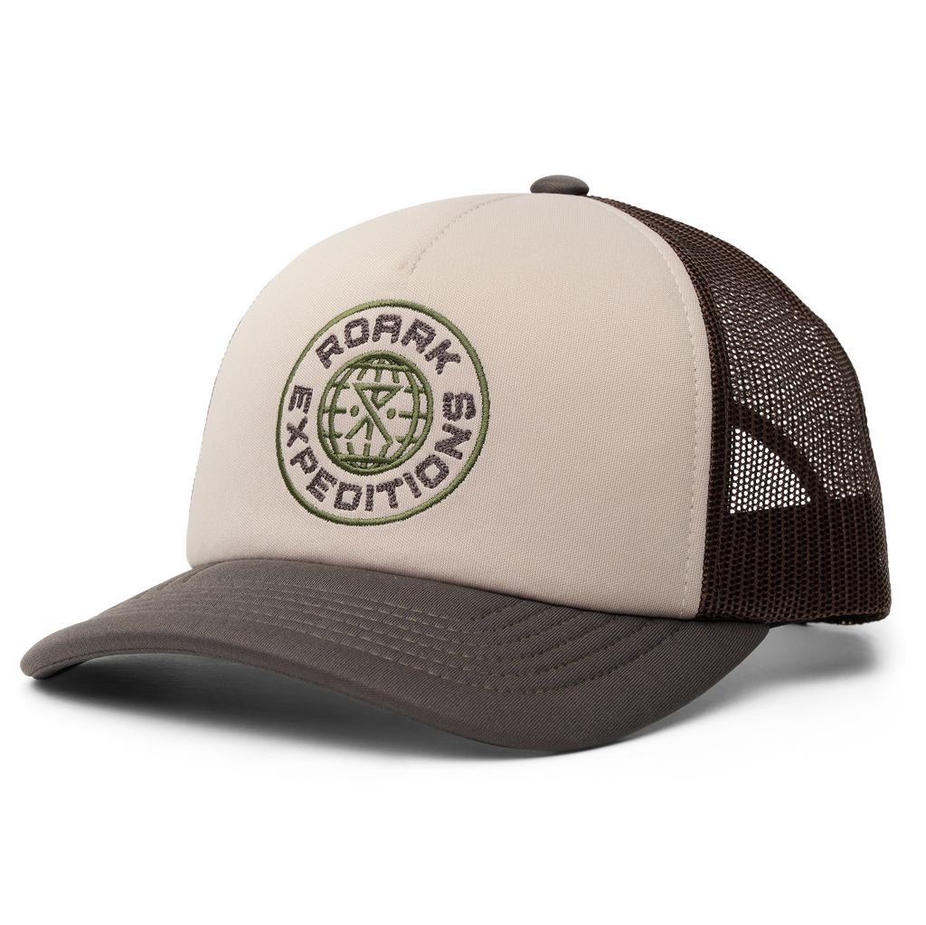 Foam Trucker Global Snapback Hat - Militär