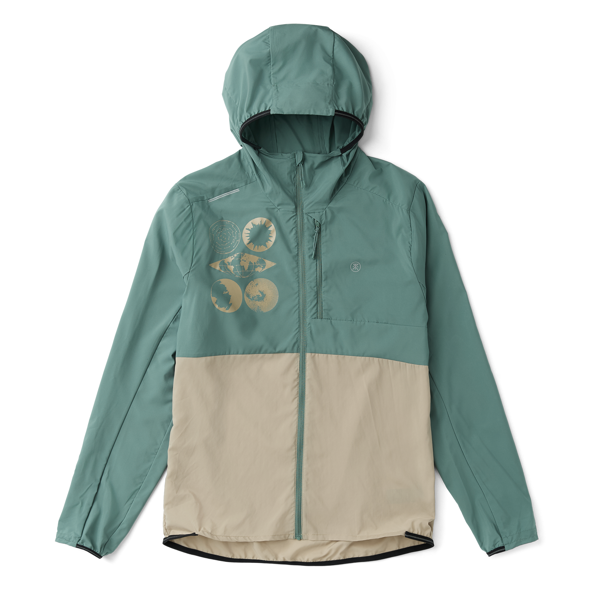 Secondwind 3.0 Jacke - Schiefer Grün / Hellbraun