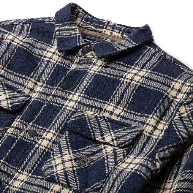 Backwoods Overshirt Jacke Flannel für Marineblau