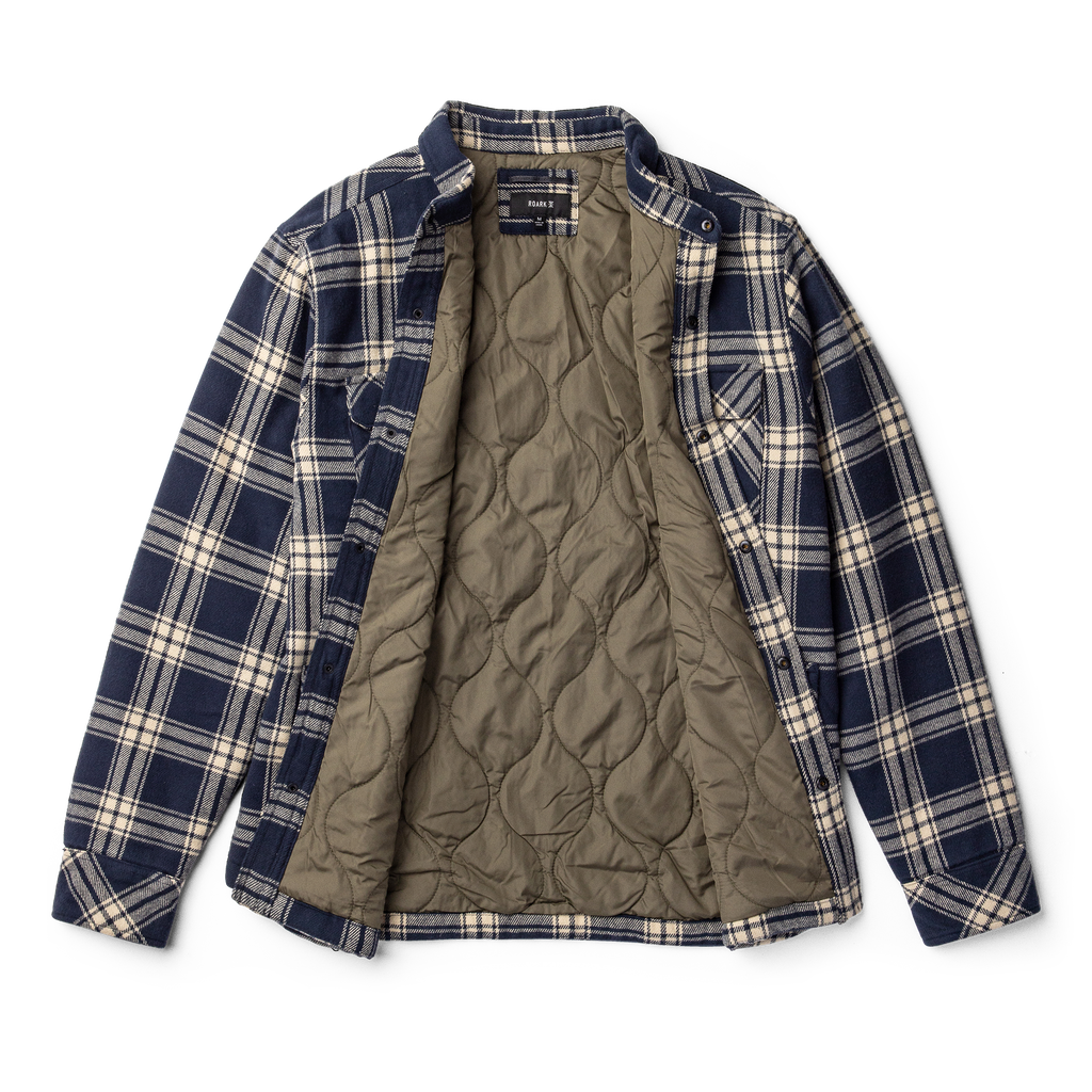 Backwoods Overshirt Jacke Flannel für Marineblau