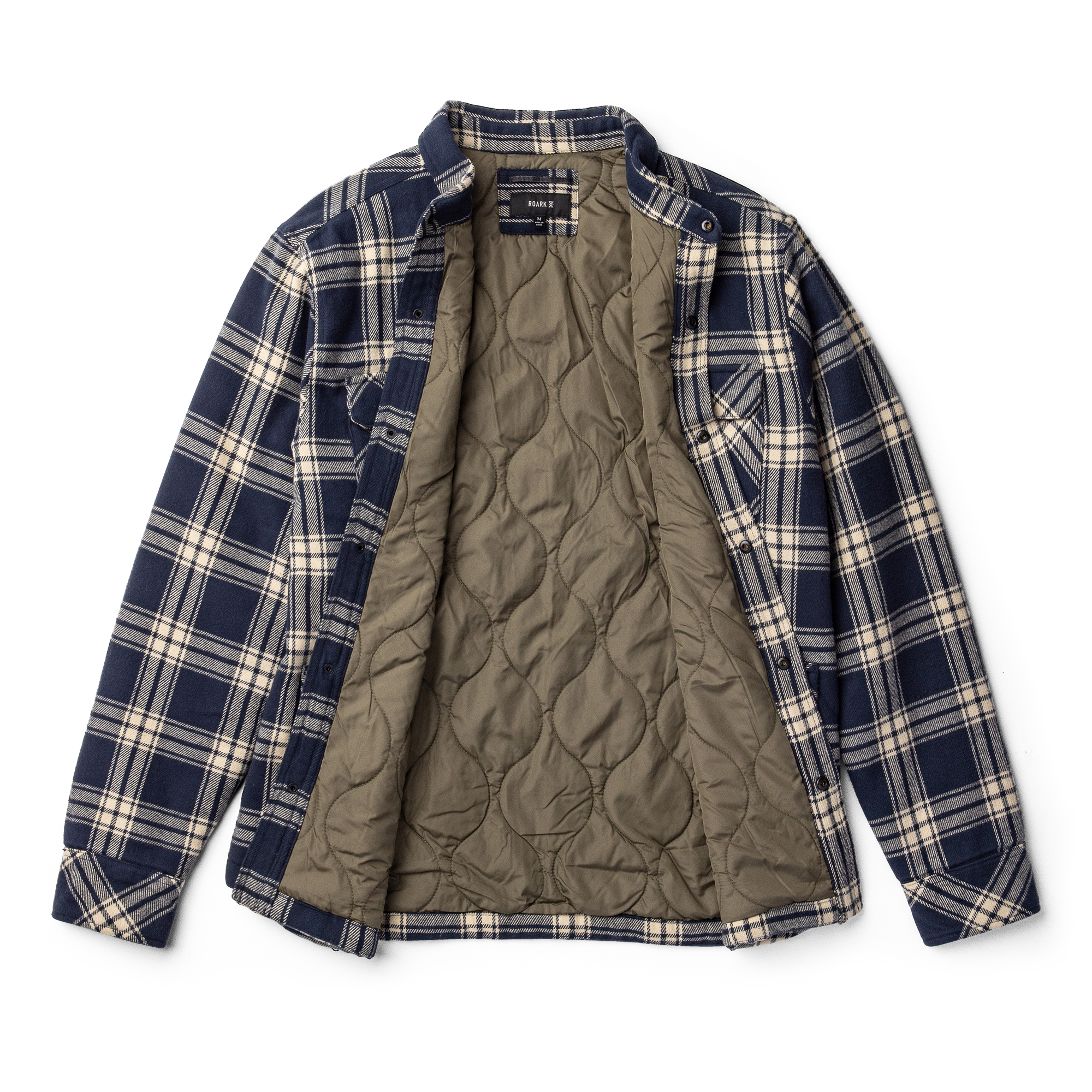 Backwoods Overshirt Jacke Flannel für Marineblau
