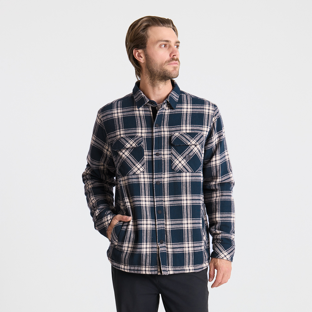 Backwoods Overshirt Jacke Flannel für Marineblau